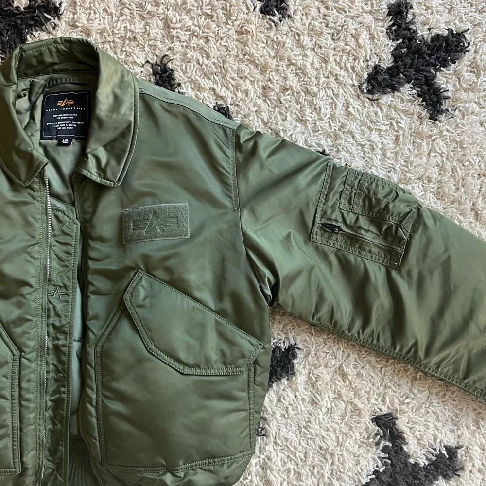Alpha Industries CWU-45/P Flight Jacket – Sage Green - Picture 2 of 12